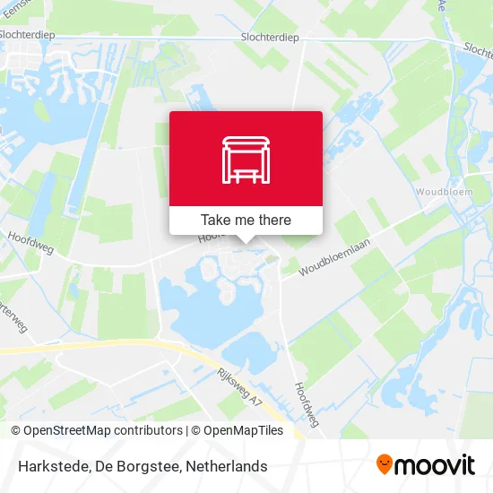 Harkstede, De Borgstee map