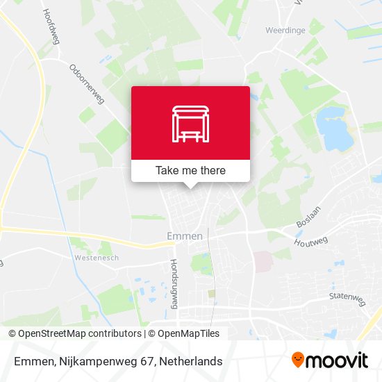Emmen, Nijkampenweg 67 map
