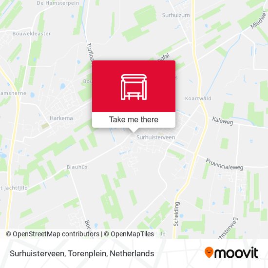 Surhuisterveen, Torenplein map