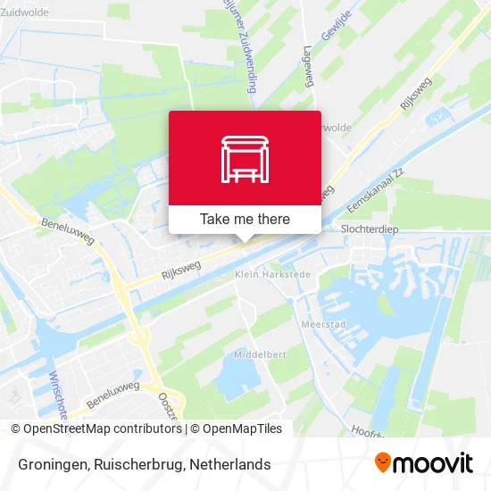 Groningen, Ruischerbrug map