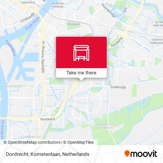 Dordrecht, Kometenlaan map