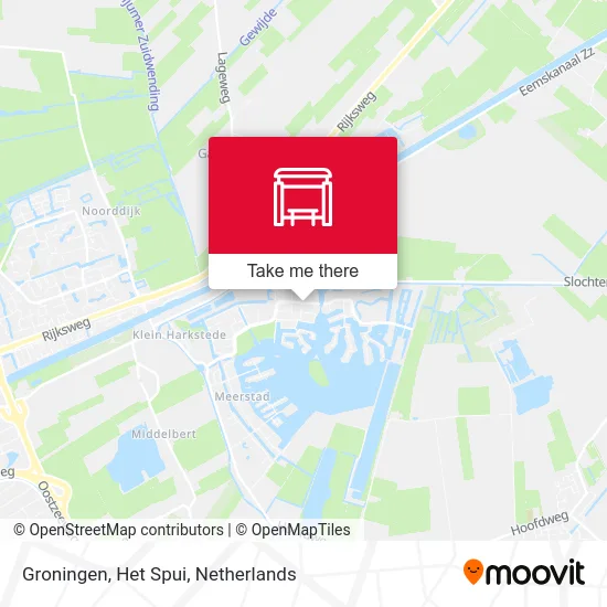 Groningen, Het Spui map