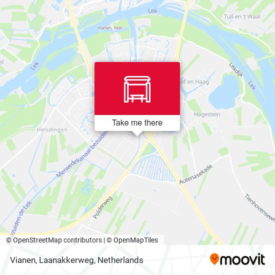 Vianen, Laanakkerweg Karte