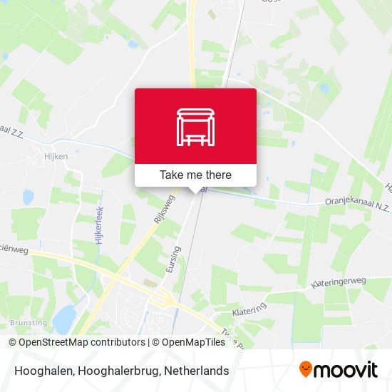 Hooghalen, Hooghalerbrug map