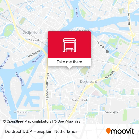 Dordrecht, J.P. Heijeplein map