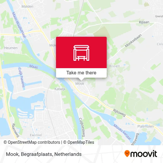 Mook, Begraafplaats map