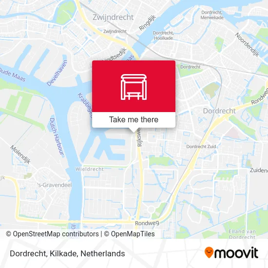 Dordrecht, Kilkade map