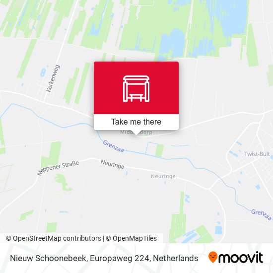 Nieuw Schoonebeek, Europaweg 224 map