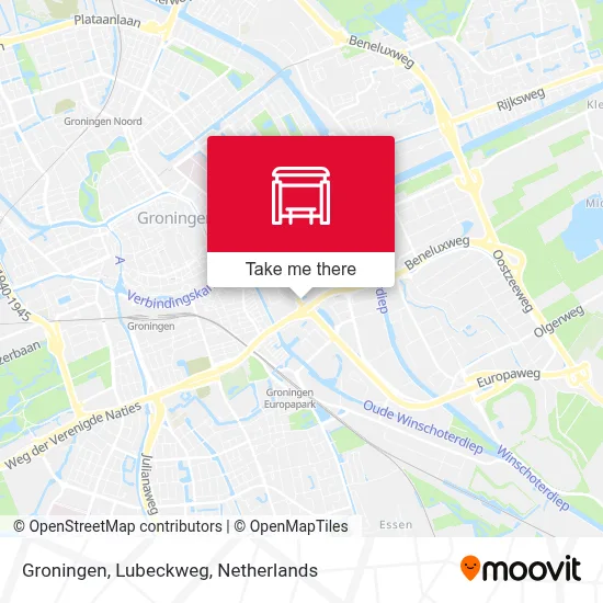 Groningen, Lubeckweg map