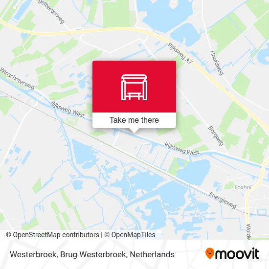 Westerbroek, Brug Westerbroek map