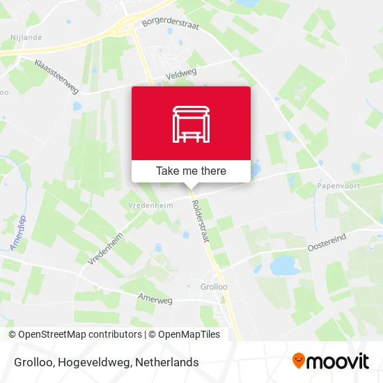 Grolloo, Hogeveldweg map