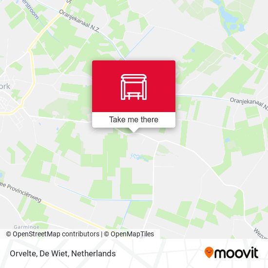 Orvelte, De Wiet map
