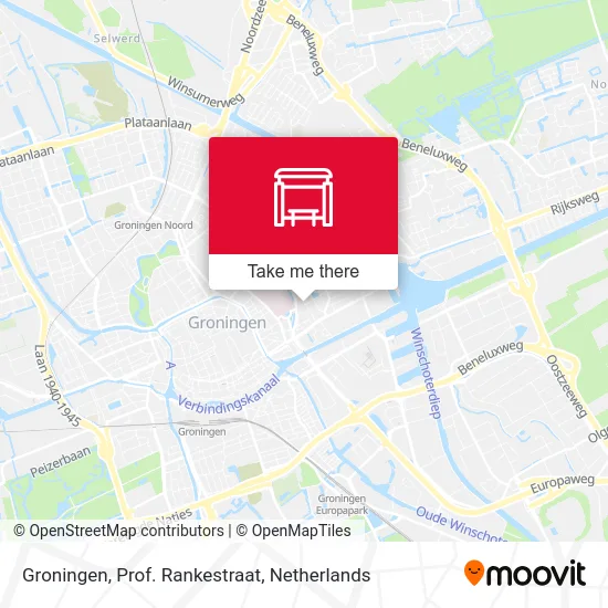 Groningen, Prof. Rankestraat map