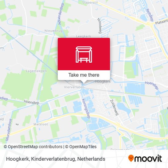 Hoogkerk, Kinderverlatenbrug map