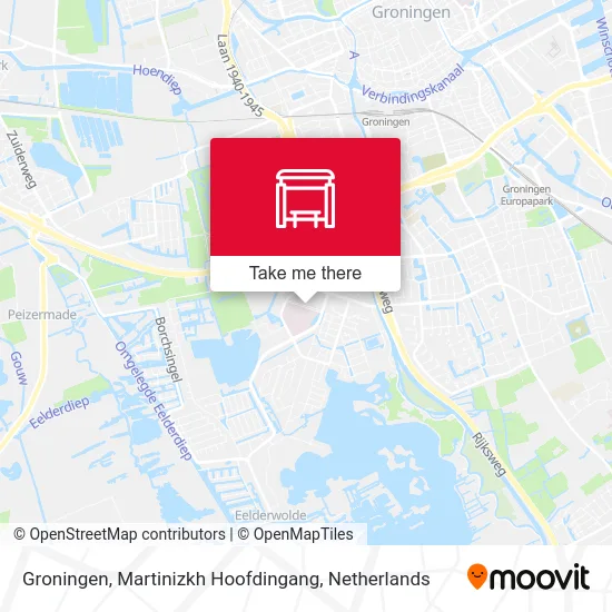Groningen, Martinizkh Hoofdingang map
