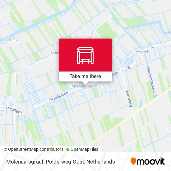 Molenaarsgraaf, Polderweg-Oost map