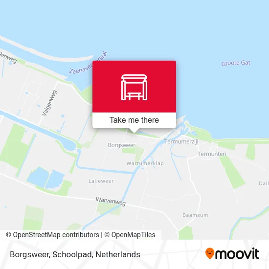 Borgsweer, Schoolpad Karte