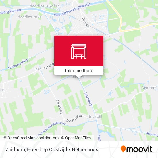 Zuidhorn, Hoendiep Oostzijde map