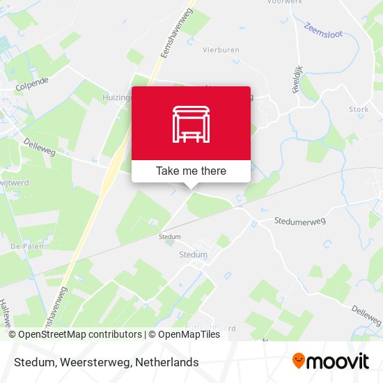 Stedum, Weersterweg map