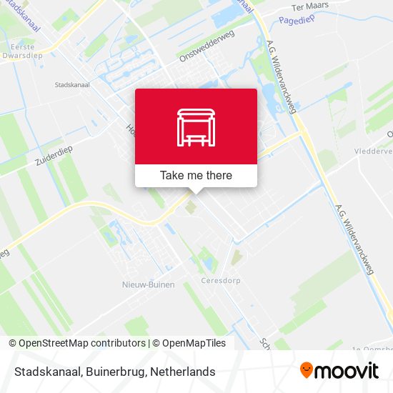 Stadskanaal, Buinerbrug map