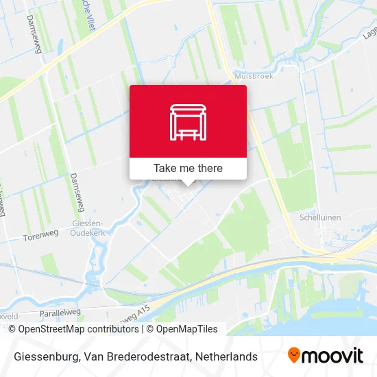 Giessenburg, Van Brederodestraat map