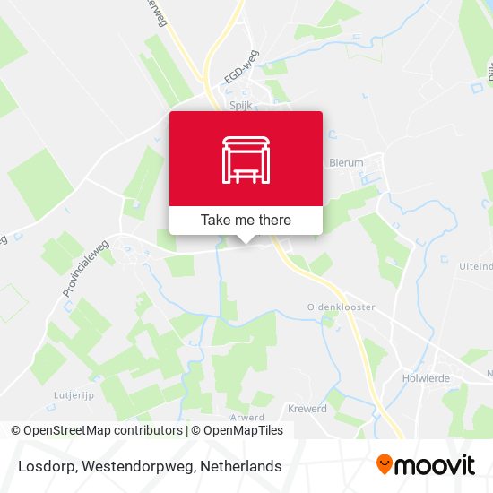 Losdorp, Westendorpweg map