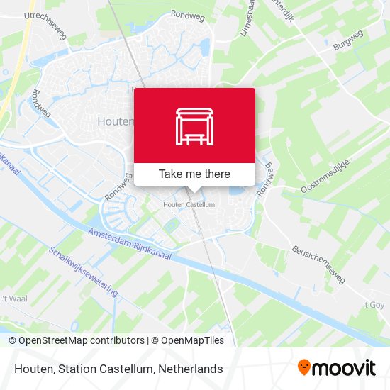 Houten, Station Castellum map