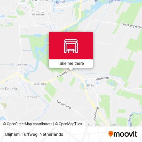 Blijham, Turfweg Karte