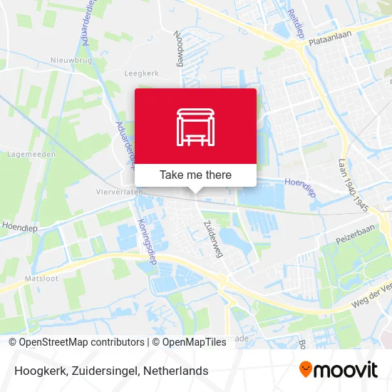 Hoogkerk, Zuidersingel map