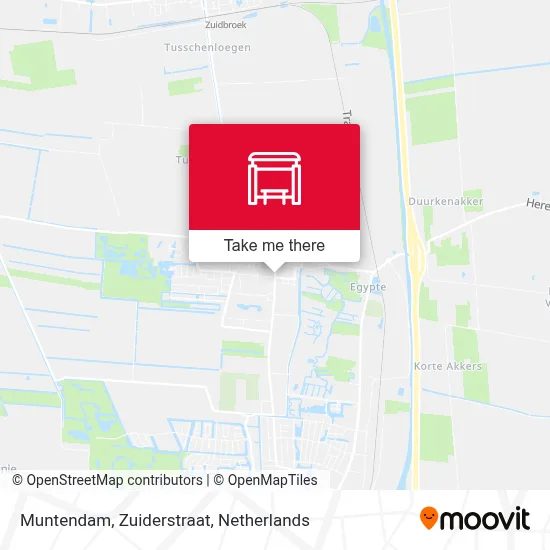Muntendam, Zuiderstraat map
