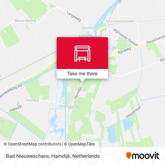 Bad Nieuweschans, Hamdijk map