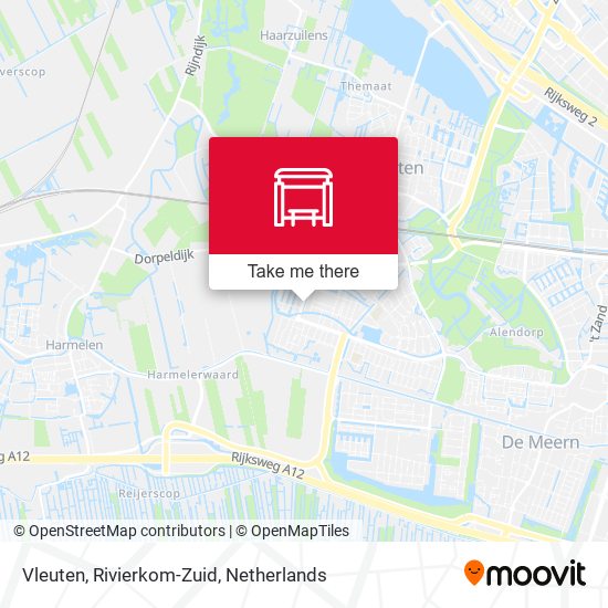 Vleuten, Rivierkom-Zuid map