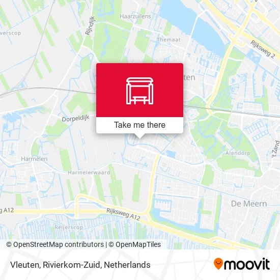 Vleuten, Rivierkom-Zuid map