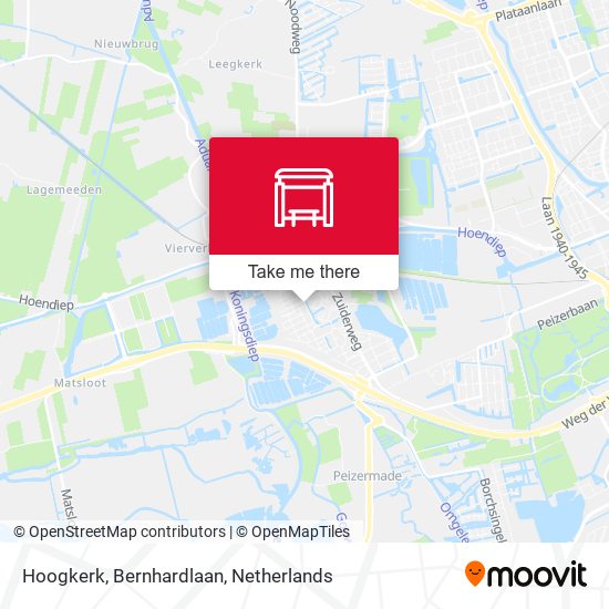 Hoogkerk, Bernhardlaan map
