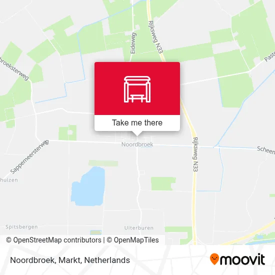 Noordbroek, Markt map