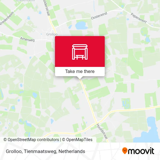 Grolloo, Tienmaatsweg map