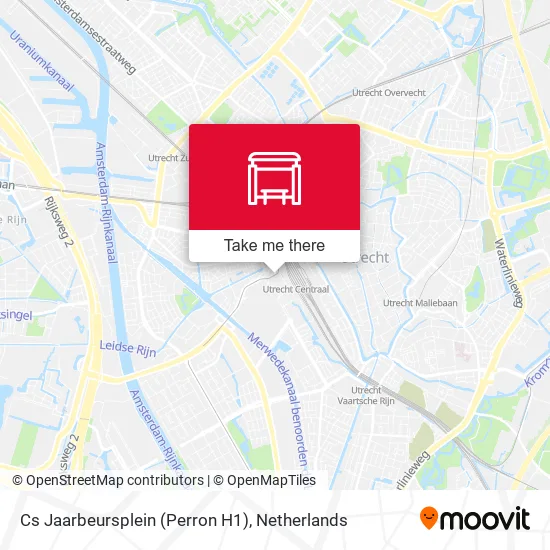 Cs Jaarbeursplein (Perron H1) map