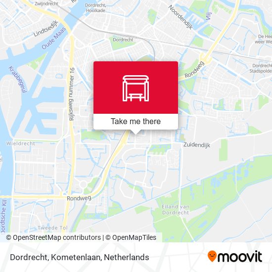 Dordrecht, Kometenlaan map