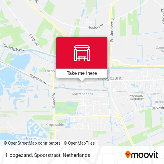 Hoogezand, Spoorstraat map