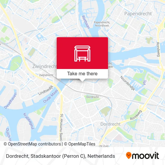 Dordrecht, Stadskantoor (Perron C) map