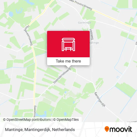 Mantinge, Mantingerdijk map