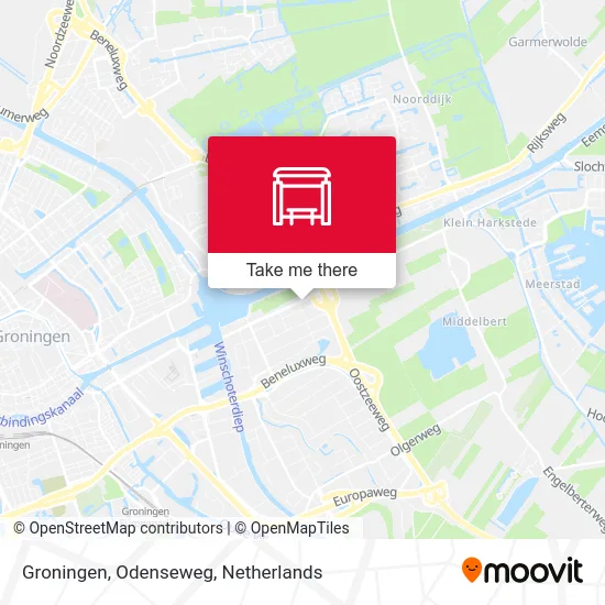 Groningen, Odenseweg map