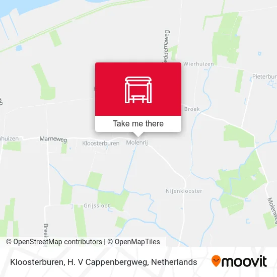 Kloosterburen, H. V Cappenbergweg map