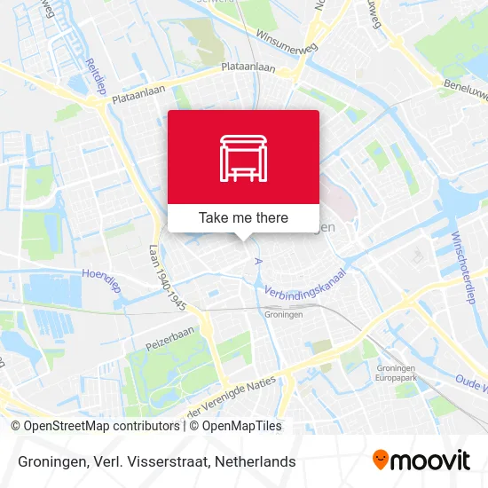 Groningen, Verl. Visserstraat map