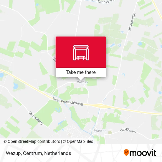 Wezup, Centrum map
