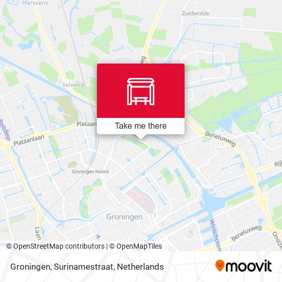 Groningen, Surinamestraat map