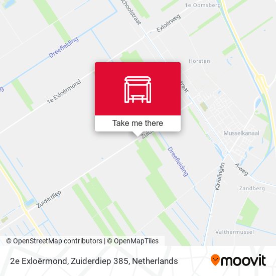 2e Exloërmond, Zuiderdiep 385 Karte