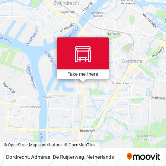 Dordrecht, Admiraal De Ruijterweg map