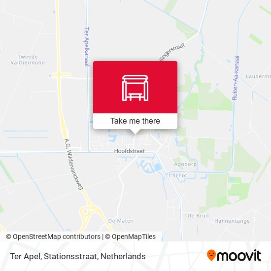 Ter Apel, Stationsstraat map