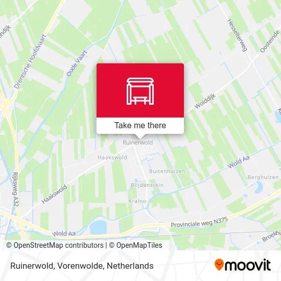 Ruinerwold, Vorenwolde map